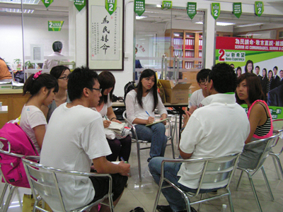 Convívio com estudante de Hong Kong