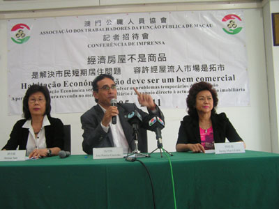 CONFERÊNCIA DE IMPRENSA-Habitação Económica não deve ser um bem comercial 17-05-2011
