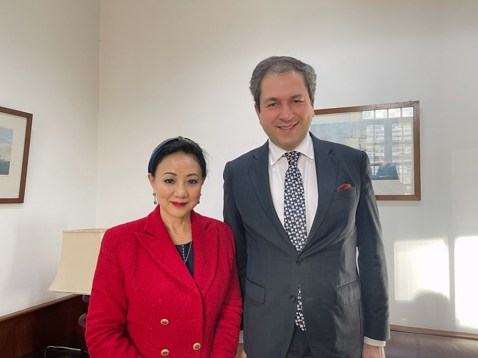 姍桃絲與葡萄牙駐澳門和香港新任總領事Alexandre Leitão會晤